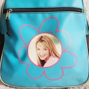 Britney Spears 2000\'s Blue Backpack Britney Spears Backpack Vintage 2000 Y2k Rare Bookbag Blue  main image 2